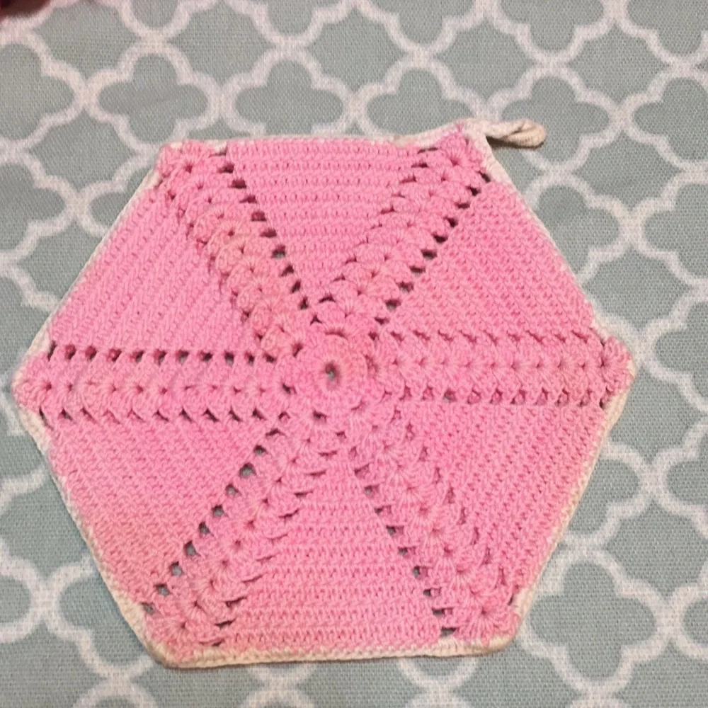 Vintage Crochet/Knit Hot Pad